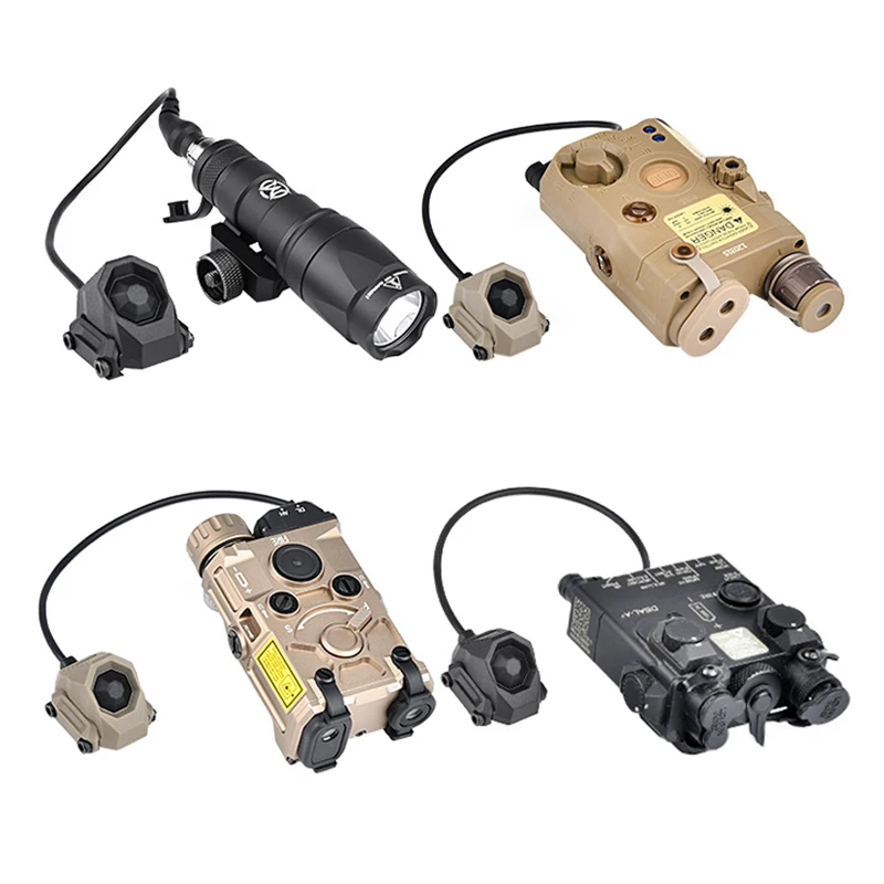 Botón de interruptor de presión táctico AXON, 2,5mm/3,5mm/enchufe láser de grúa y enchufe de linterna SF para luz de arma de Airsoft PEQ Surefir - imagen 2