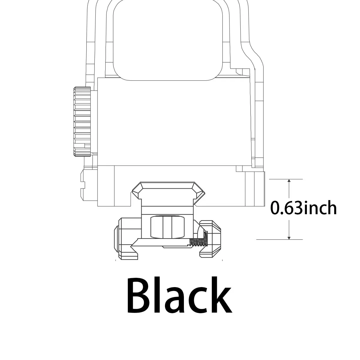 Unidad táctica óptica rápida soporte elevador para G43 G33 AP 3X 6X lupa Airsoft arma Rifle 558 holográfico punto rojo alcance caza - imagen 2