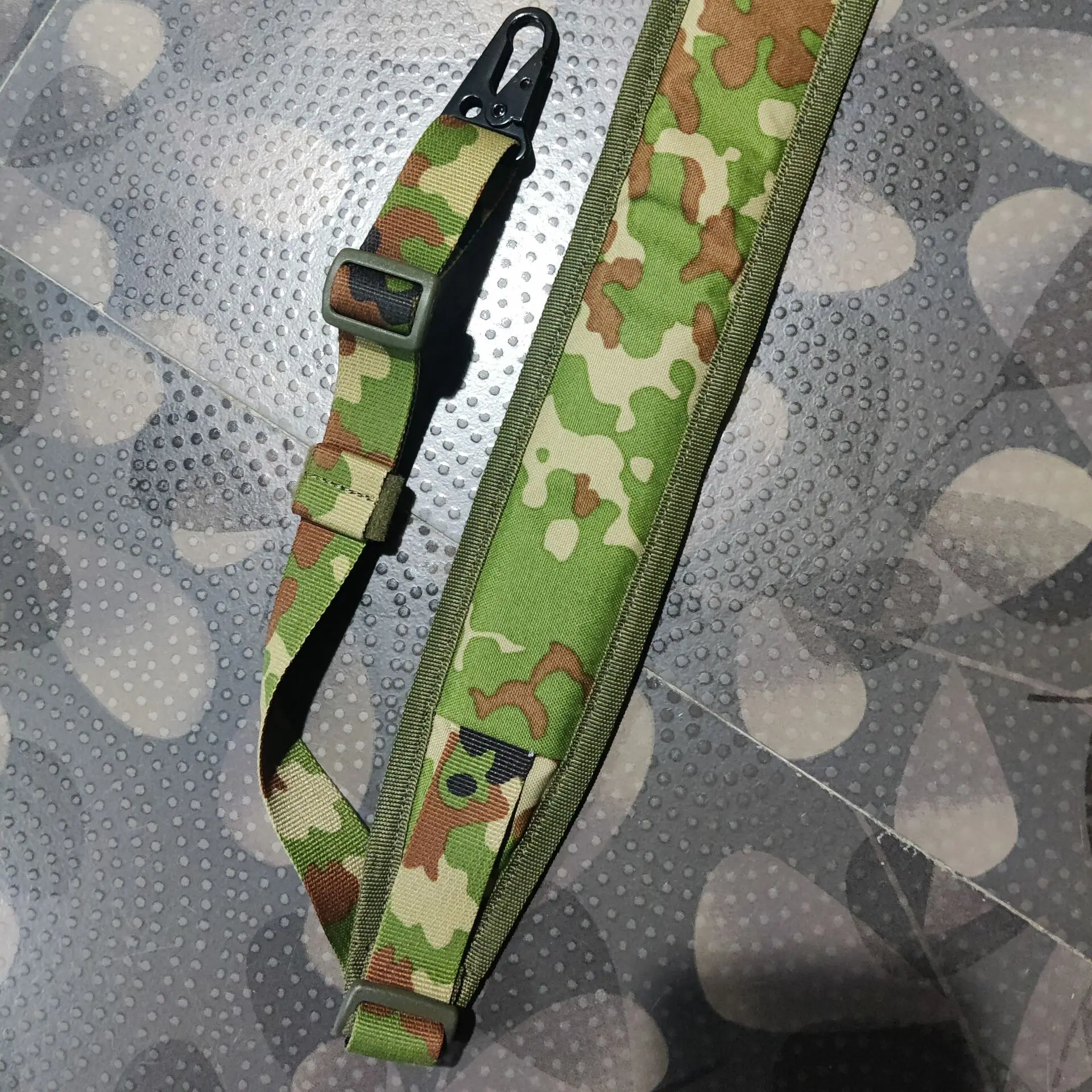 Eslinga táctica JSDF de camuflaje de punto japonés, correa Modular de 2 puntos para tiro, caza, combate, arnés de cuerda para pistola ajustable rápido - imagen 5