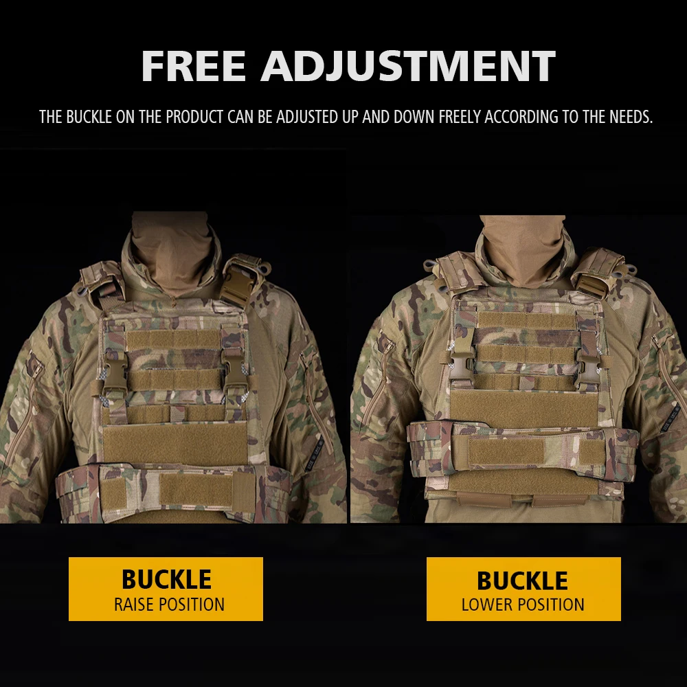 Adaptador de cargador colgante de pecho para chaleco Militar, placa rápida de expansión para caza táctica, AVS, Airsoft - imagen 4