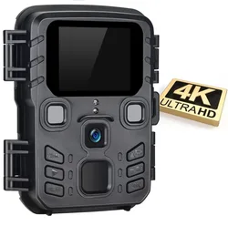 Cámara de caza 4K visión nocturna impermeable para vigilancia exterior