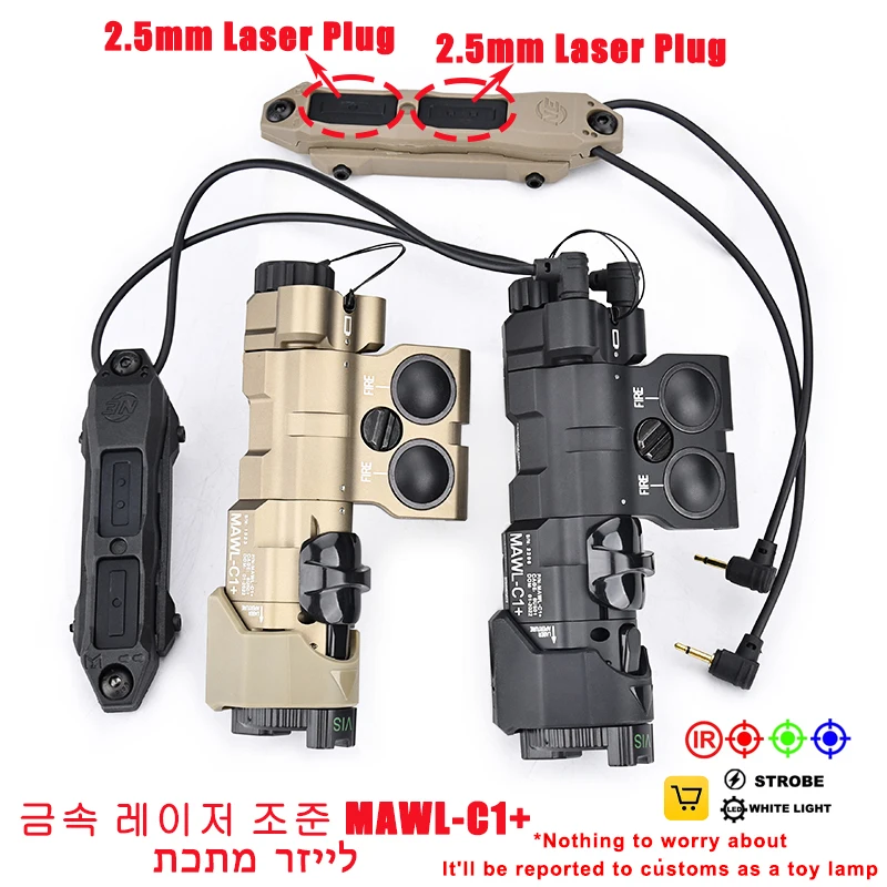 MAWL C1 Indicador láser táctico metal interruptor doble botón remoto - imagen 2