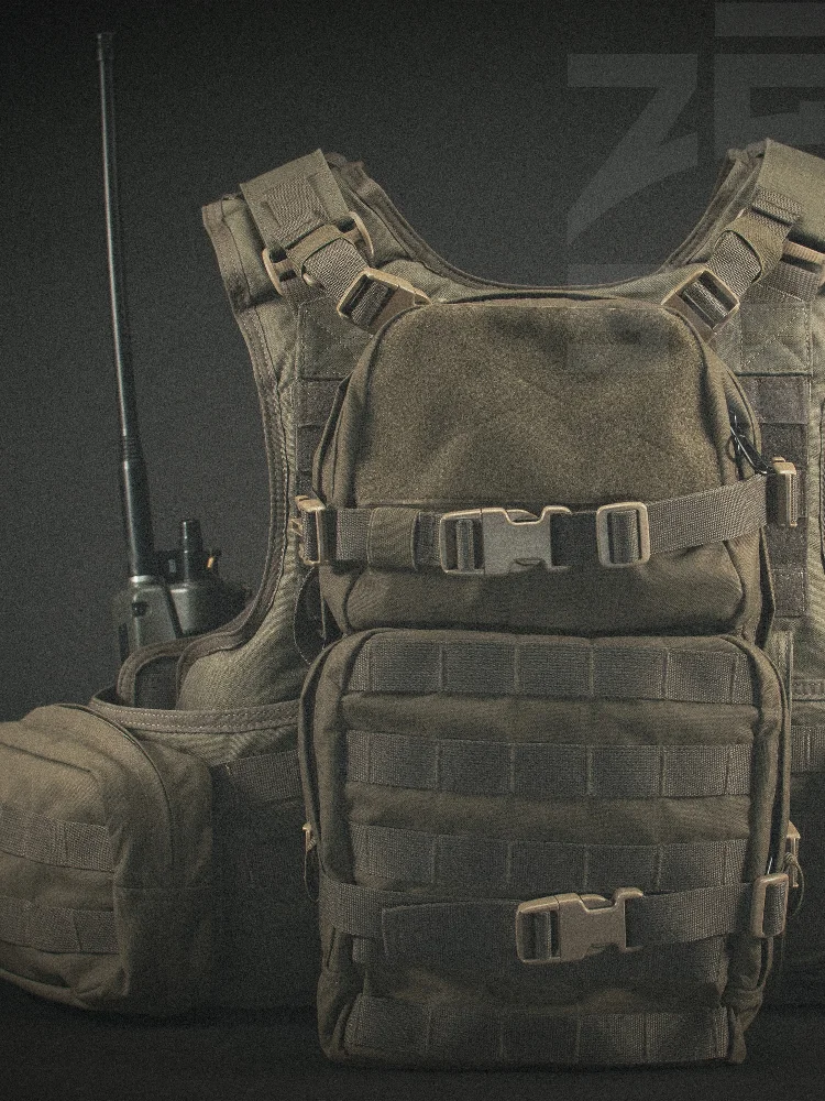 RG Color MOLLE Paquete de radio Chaleco táctico Bolsa de accesorios - imagen 5