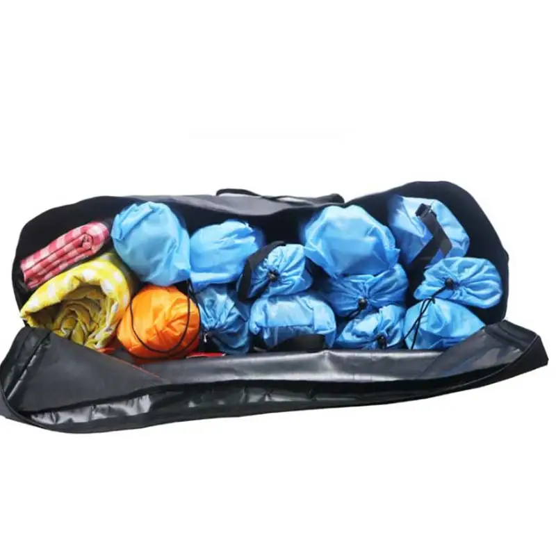 Bolsa de gimnasio de gran capacidad para hombre, bolsa deportiva impermeable de 150L, 100L, 55L, para viaje, Fitness, fin de semana, para la noche, color negro, X411D - imagen 5