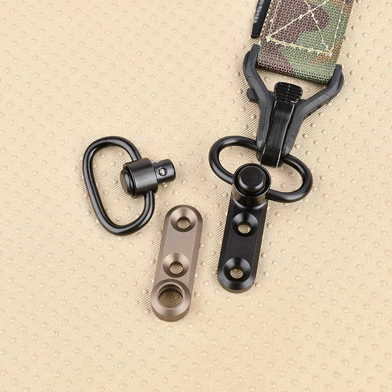 WADSN-Soporte de eslinga QD de Metal táctico, compatible con riel MLOK KEYMOD M4 AR15, Base montada, hebilla de correa giratoria, botón de liberación rápida para caza - imagen 3