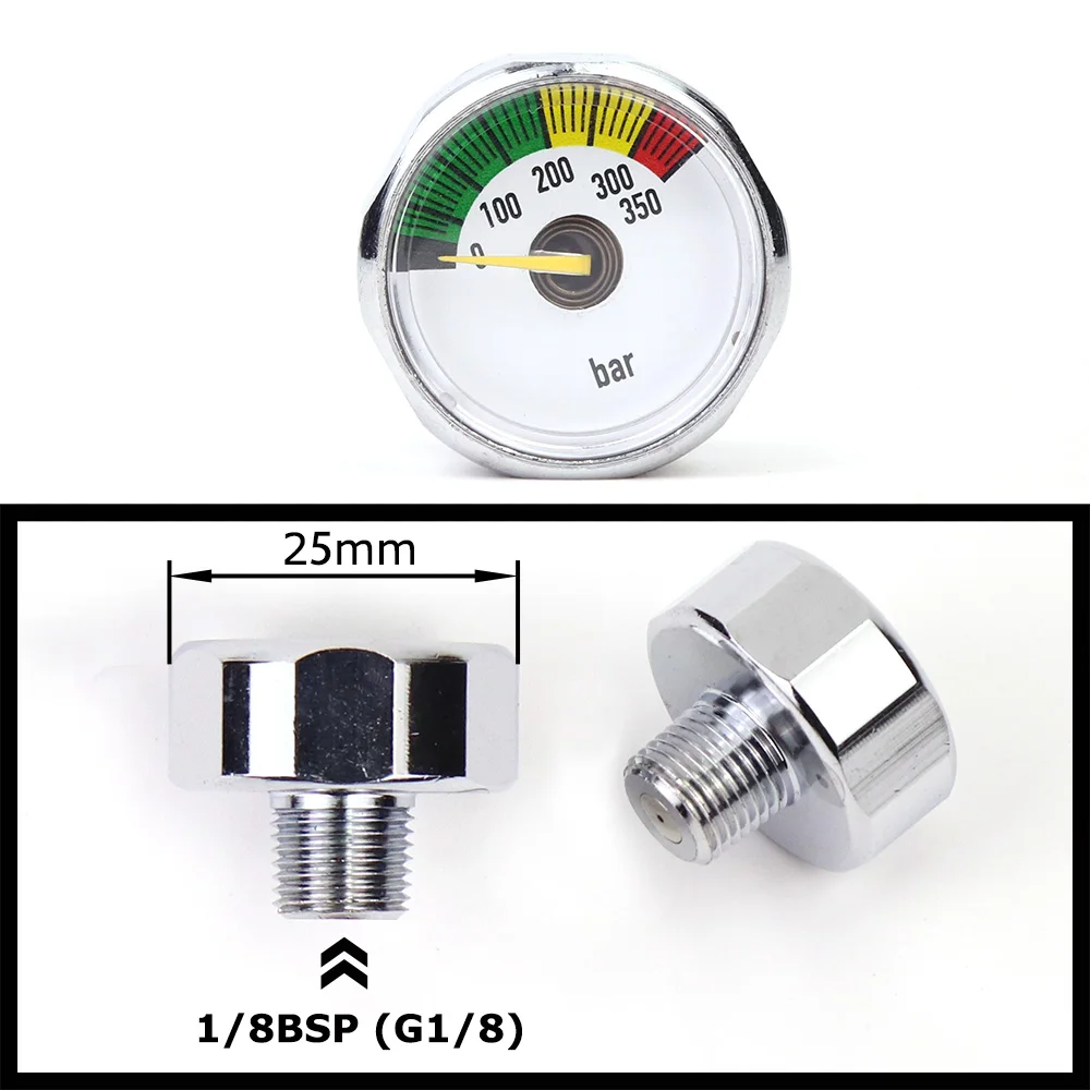 Manómetro mini presión aire 300 PSI – Rosca 1/8 BSP - imagen 5