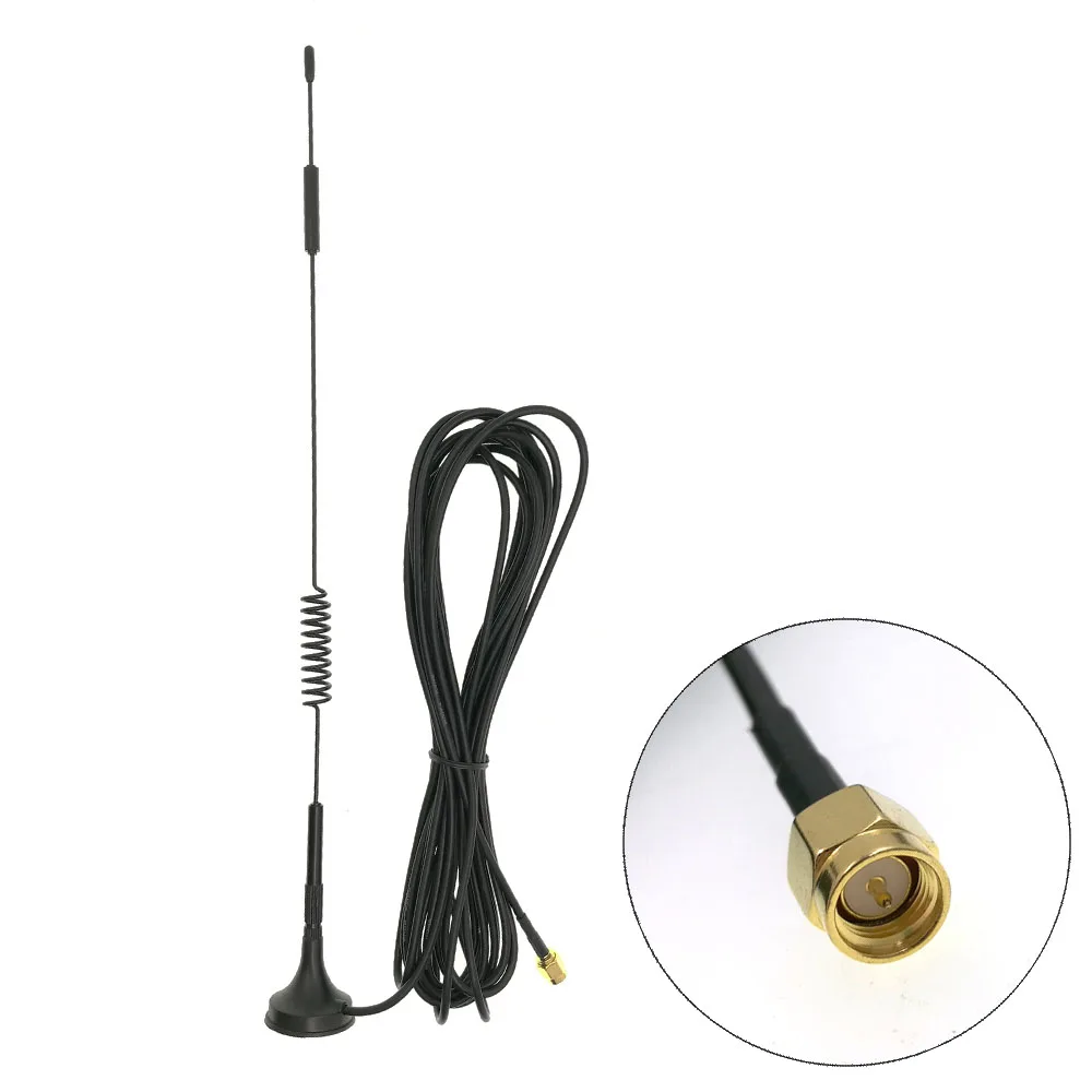 2 uds 4G LTE GSM 2G 3G 4G antena magnética SMA macho 700-2700MHz antenas con Cable de extensión para Radio de red W1 W2 etc. - imagen 3