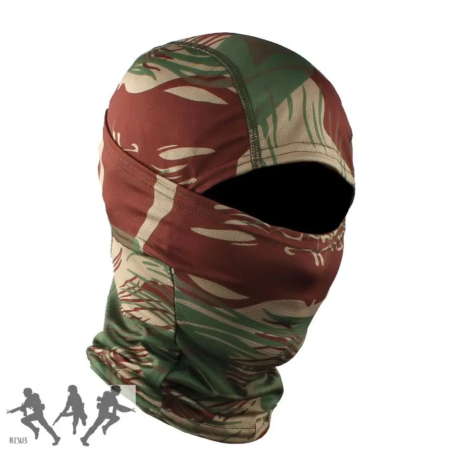 Máscara de camuflaje táctico para montar al aire libre, a prueba de viento, a prueba de polvo, pañuelo transpirable para la cabeza, punto de Tigre, punto alemán, varios camuflaje - imagen 3