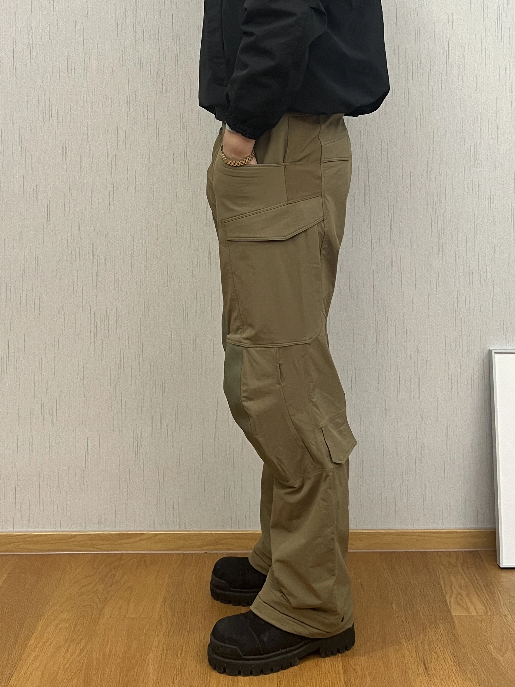 Pantalones de concha blanda para exteriores, pantalones tácticos de concha suave de doble tejido para primavera y otoño, pantalones elásticos de asalto - imagen 5