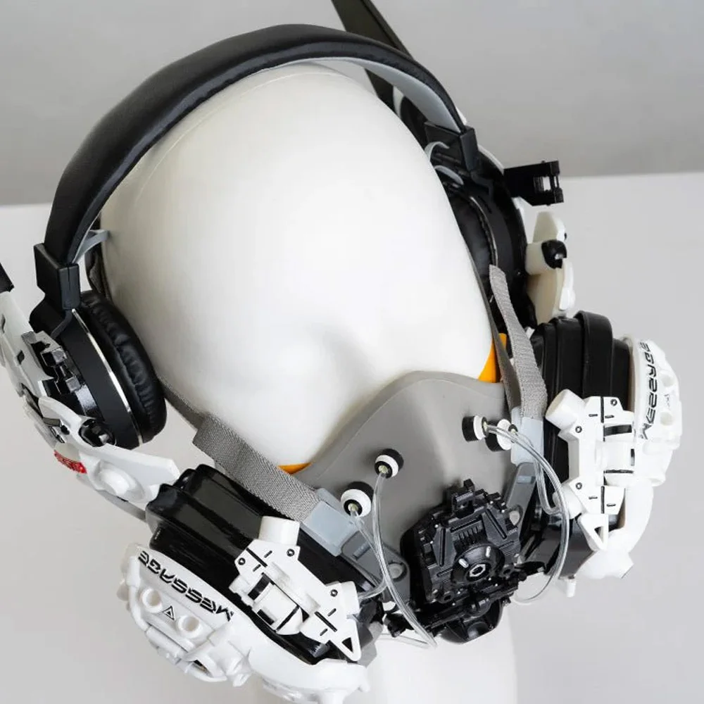 Máscara respiradora Cyberpunk de resina Punk tecnológica para cosplay - imagen 5