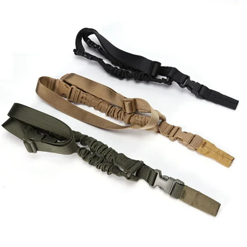 Correa de hombro táctica de 1 punto, eslinga ajustable para pistola, cuerda para exteriores, escopeta, correa de nailon, accesorios de caza - imagen 3
