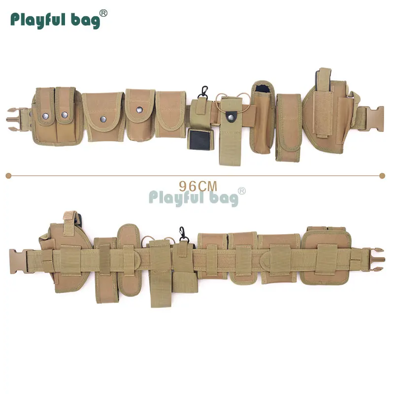 Cinturón táctico para hombre al aire libre, faja multifuncional desmontable, bolsa de accesorios, herramienta, linterna, cinturón de tracción rápida NA12 - imagen 5