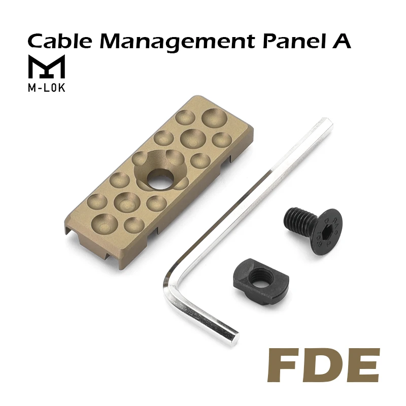 Guardamanos de riel táctico, guía de cables fija para llave de M-LOK, guía de cables mod, cubierta de riel de gestión de cables - imagen 5