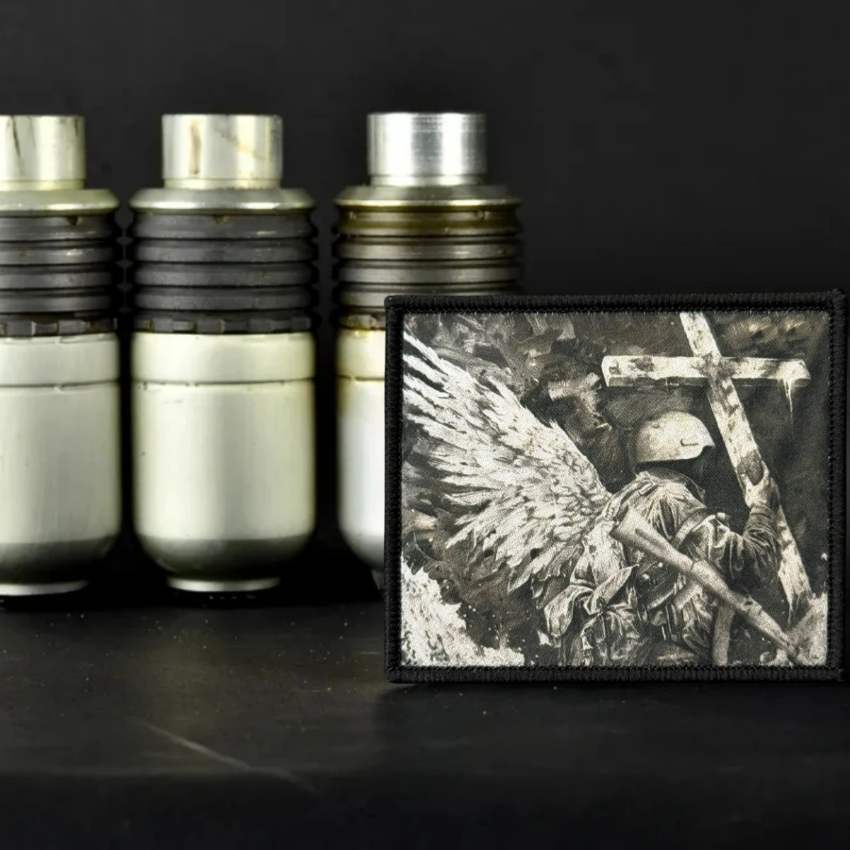 Parche de Ángel de la victoria, insignia de moral táctica, emblema del ejército militar, pegatina para mochila, parches de gancho y bucle impresos para ropa - imagen 2