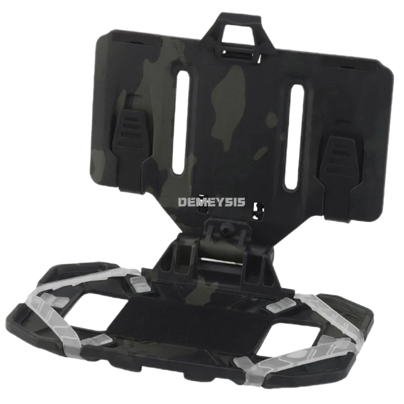 Soporte táctico MOLLE para teléfono, tablero de navegación plegable, equipo de sujeción para teléfono móvil, chaleco de caza Airsoft, bolsa de pecho, accesorios de Panel administrador - imagen 2