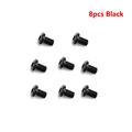 8pcs Black