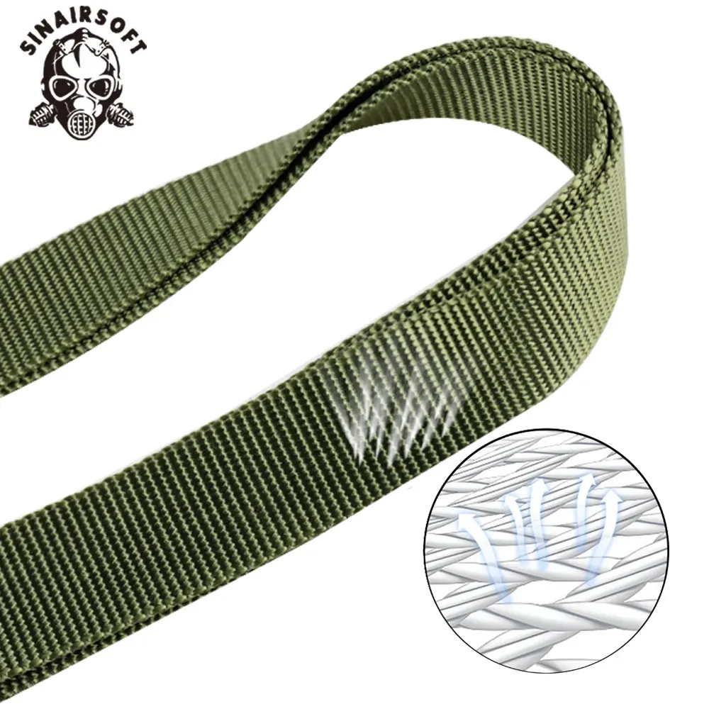 SINAIRSOFT ajustable 2 puntos Rifle Sling táctico de liberación rápida verde Universal apto para caza Airsoft Paintball correa de nailon - imagen 4