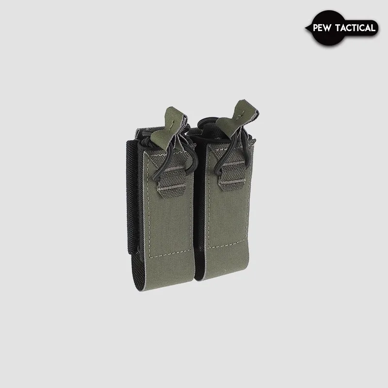 PEW TACTICAL Funda doble cargador 9mm – Portacargadores táctico MOLLE - imagen 3