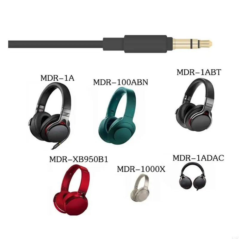 Cable Auxs Audios 3.5 mm para 100ABN H800 H9oon 1A 1R 1ABT 1000X XM2 Auriculares K1KF - imagen 2