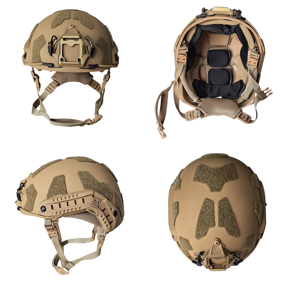 Conjunto de casco táctico militar: gafas con múltiples lentes y máscara facial completa, equipo de protección antidisturbios Airsoft CS para deportes al aire libre - imagen 4