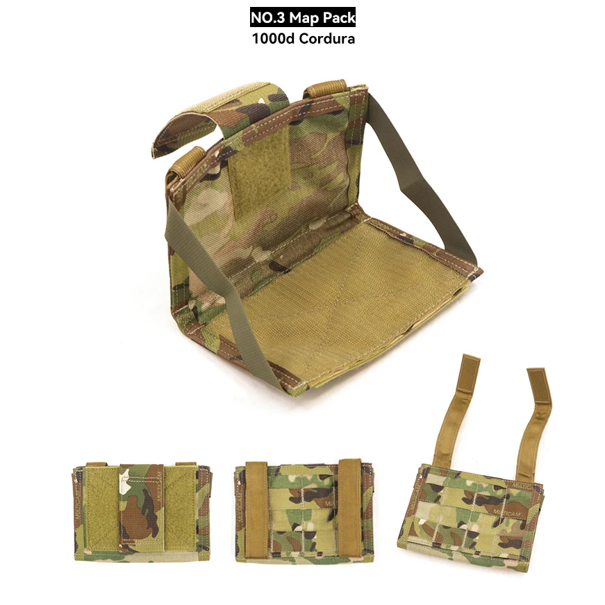 Paquete de mapa de combate táctico de tres estilos, nailon 1000D - imagen 4