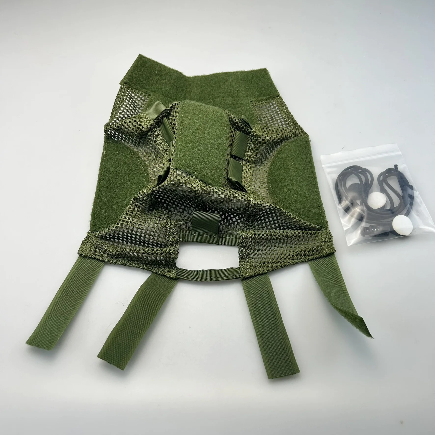 Funda para casco FMA FAST: funda para casco táctico de malla de corte alto con tela de camuflaje con gancho y bucle