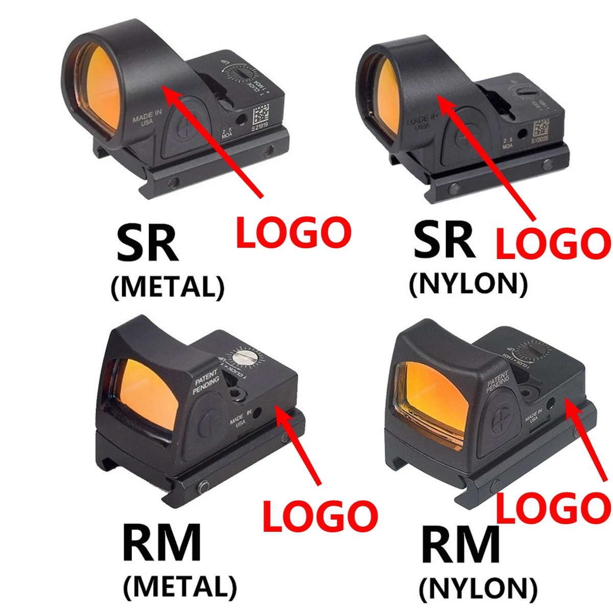 Mira de punto rojo táctica – Colimador réflex para caza y airsoft - imagen 3
