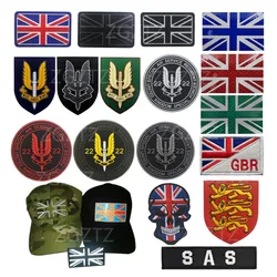 Parche bordado bandera SAS Reino Unido – Insignia militar 3D GB