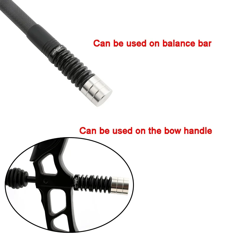 Estabilizador de arco de tiro con arco, amortiguador de contrapeso, barra de equilibrio de tiro con arco de 3 colores, amortiguador para arco compuesto recurvo, tiro de caza - imagen 3