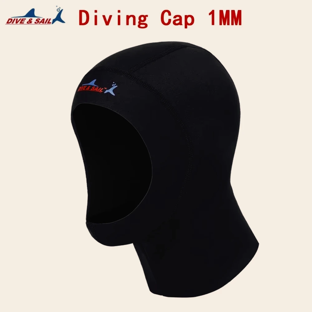Gorro de buceo de neopreno de 1mm, casco, gorro, capucha, natación de invierno, cálido, cuello de alta calidad, traje de buceo Unisex, equipo de snorkel