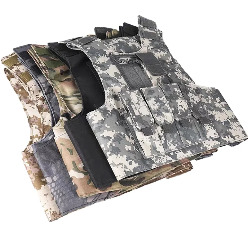 Chaleco táctico de camuflaje para niños, armadura de combate a prueba de balas, Tops, uniforme de caza de fuerzas especiales, equipo militar para exteriores