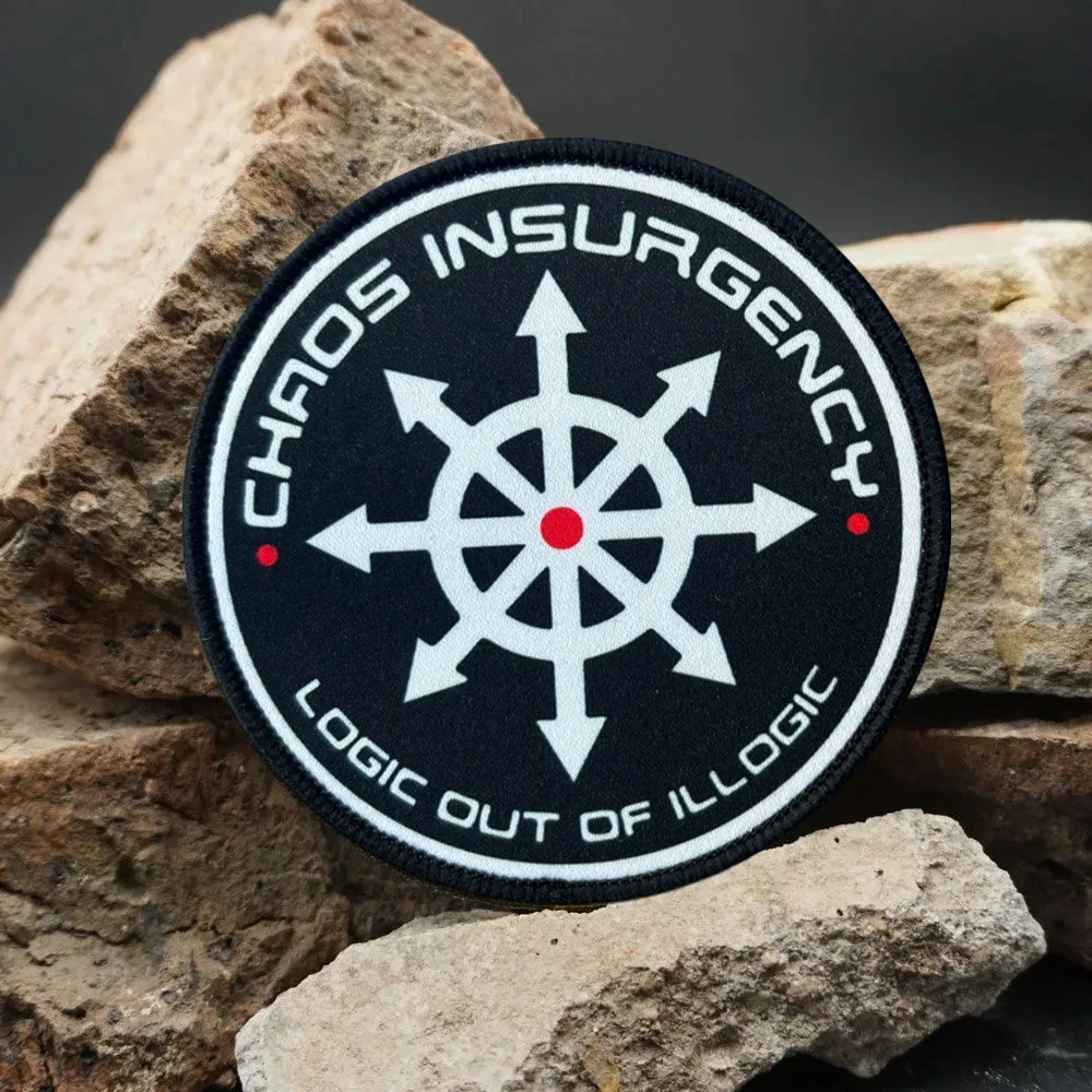 Parche táctico SCP Chaos Rebels, parches divertidos de gancho y bucle, insignia de moral, brazalete del ejército militar, pegatinas para mochila - imagen 4