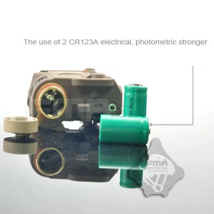 FMA-caja de batería AN/PEQ-15, Láser de punto rojo, linterna LED blanca, luz IR para armas de visión nocturna, Riel de 20mm para Rifle de caza, Airsoft PEQ - imagen 2