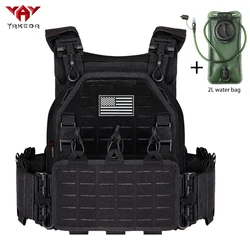 Chaleco táctico YAKEDA con panel frontal desmontable y adaptable