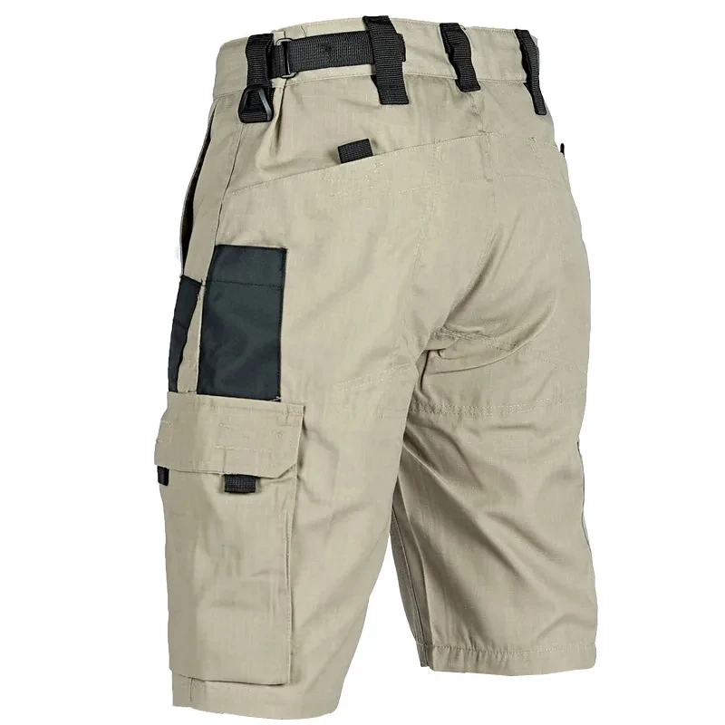Pantalones cortos tácticos para hombre, Shorts de carga de secado rápido con múltiples bolsillos, resistentes al desgaste, impermeables, para senderismo y Pesca al aire libre, Verano - imagen 2