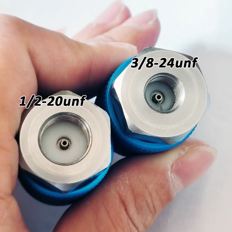 Adaptador de carga de repuesto de CO2 a cartucho desechable para cartucho de revista, cilindro de sodastream, recipiente de Gas 3/8-24UNF 1/2-20UNF - imagen 5