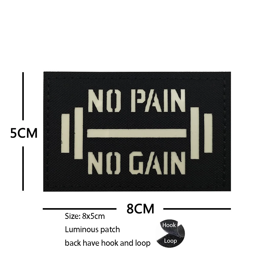 Nuevas letras en inglés cortadas con láser en Dios, parche que brilla en la oscuridad, brazalete de moral táctico, parches de gancho para mochila para ropa - imagen 3