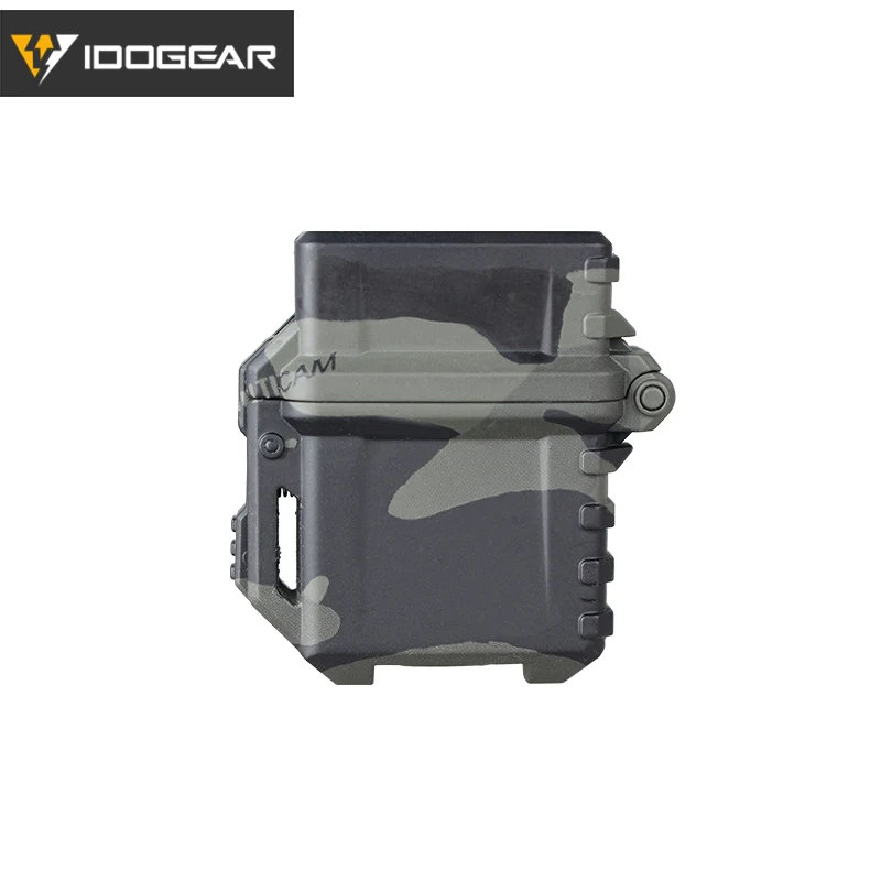 IDOGEAR-carcasa de encendedor de aceite táctico Molle para Zippo, carcasa de contenedor de armadura de encendedor anticaída para tanque interno, Camo Airsoft, Caza militar - imagen 2