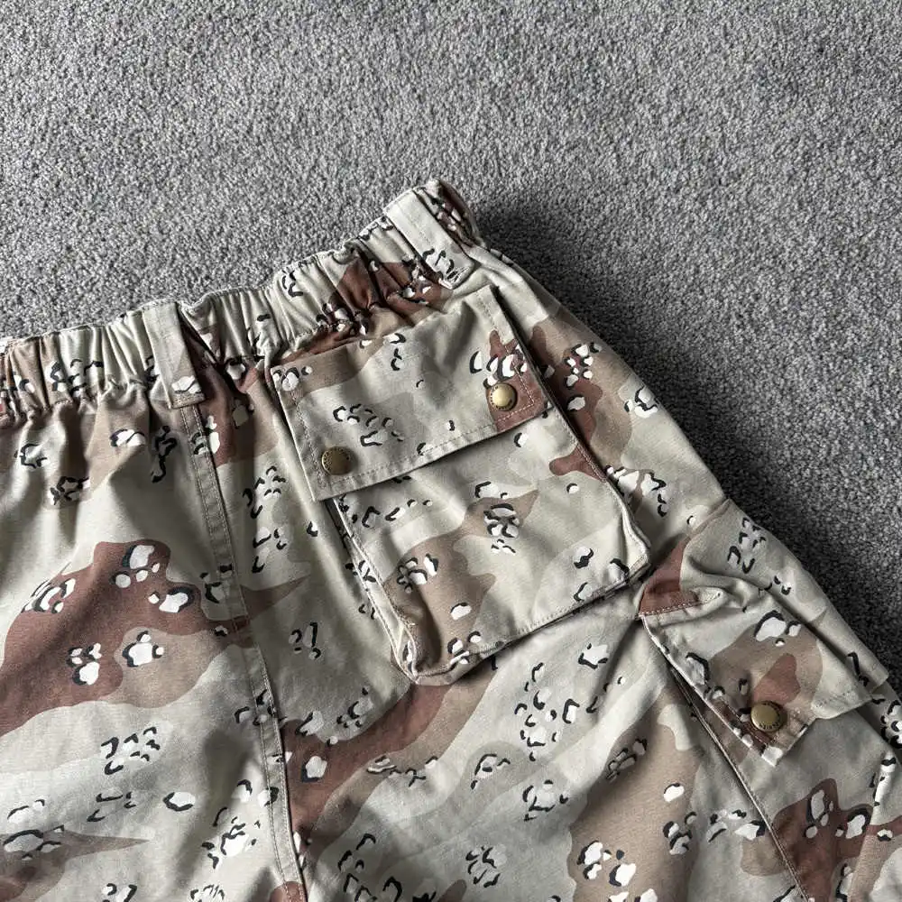 Pantalones cortos de entrenamiento de verano de camuflaje de chocolate de seis colores - imagen 4