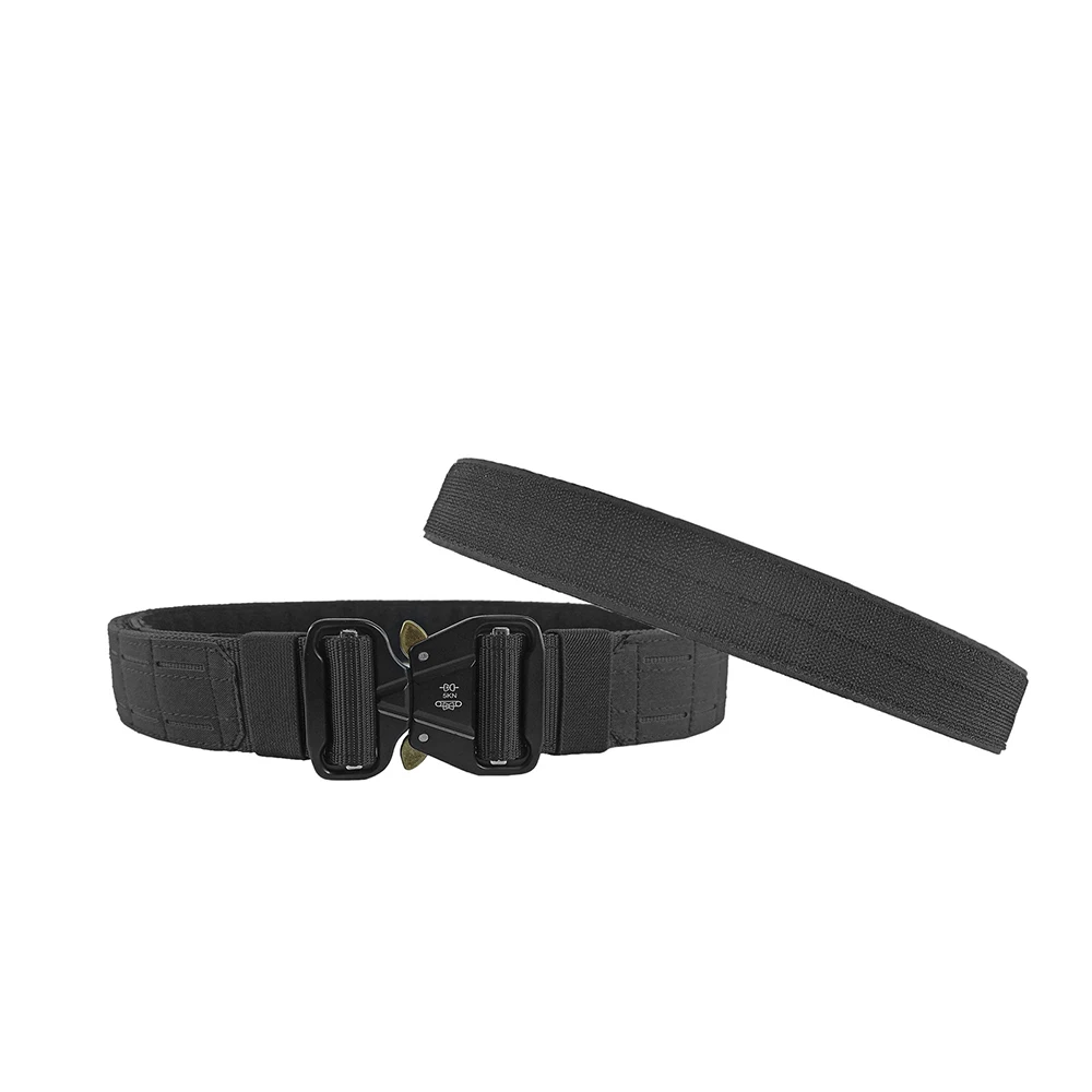 Cinturón táctico MOLLE negro hebilla liberación rápida para hombre - imagen 2