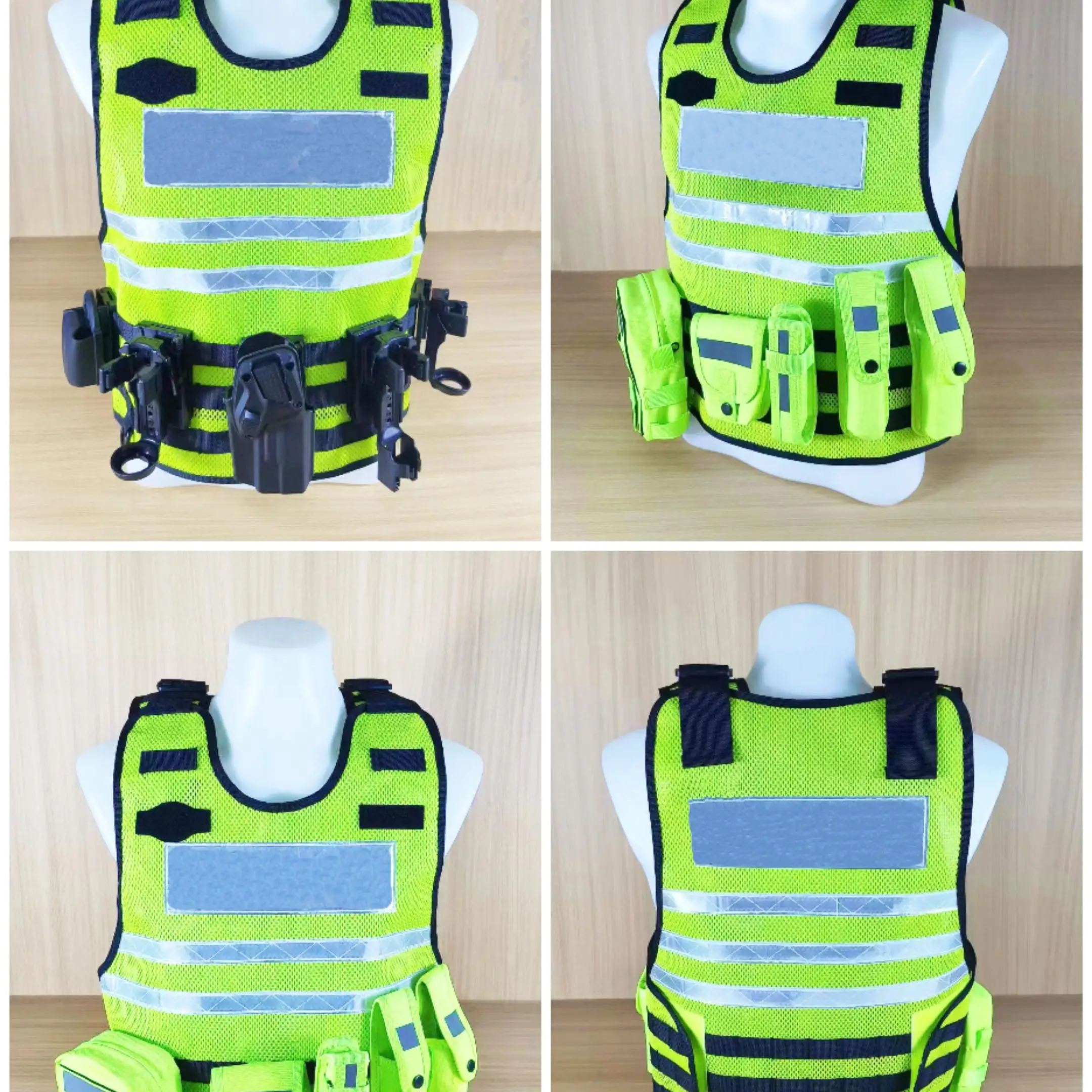 Chaleco táctico para exteriores, forro amarillo, entrenamiento transpirable, vejiga interior resistente a estables - imagen 3