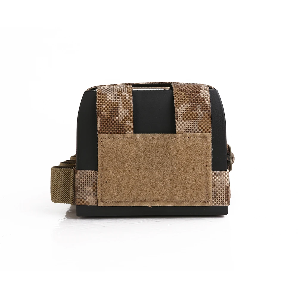 Caja de pañuelos táctica Emersongear con cubierta fija MOLLE camuflaje Camping combate hogar - imagen 5