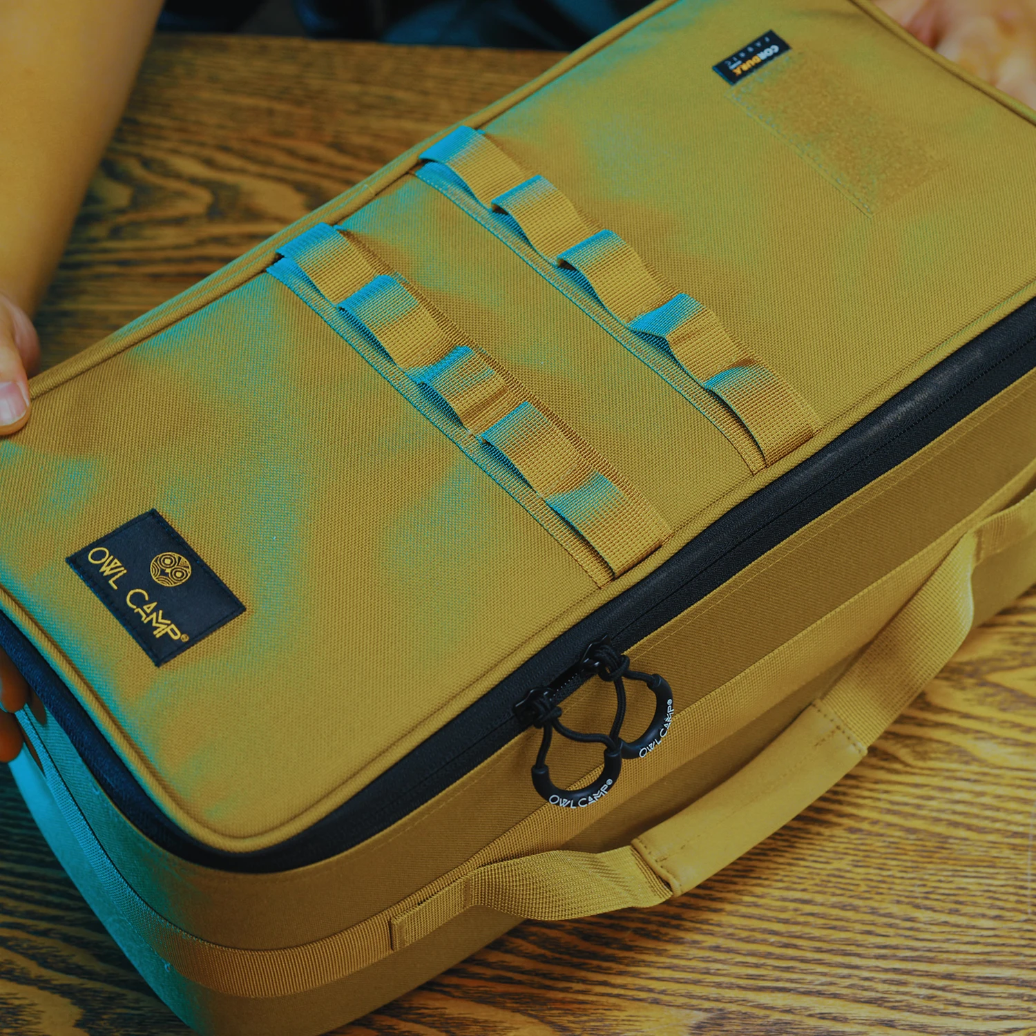 Estuche de almacenamiento táctico de camuflaje de gran capacidad, bolsa de almacenamiento multifuncional para acampar, campamento de búho - imagen 4