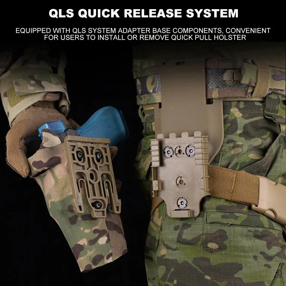 Funda Glock G17 Kydex con pata caída QLS y extracción rápida - imagen 4