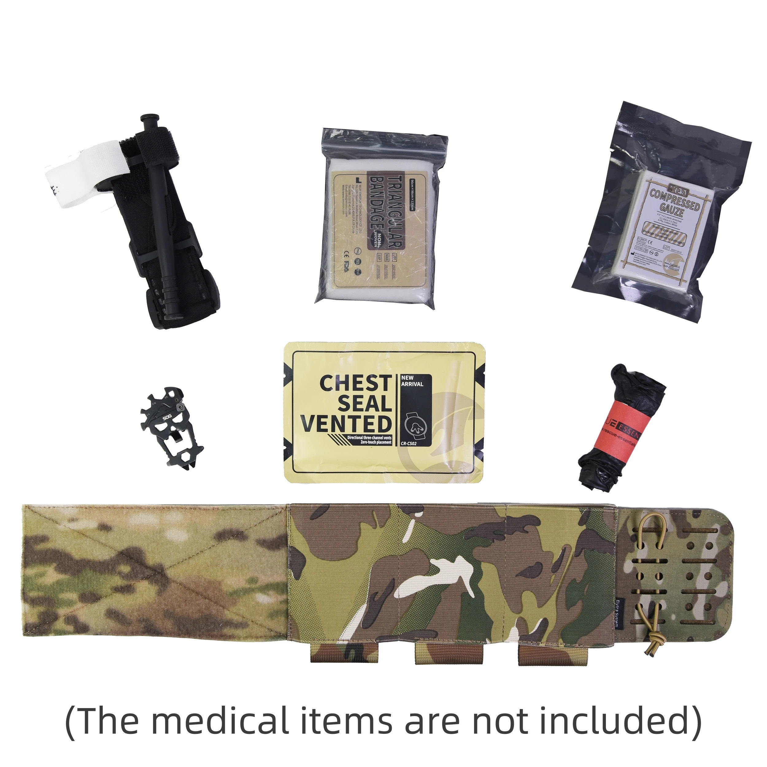 Cuchar táctico oculto discreto tobillo llevar IFAK bolsa pierna abrazando kits ligero - imagen 3