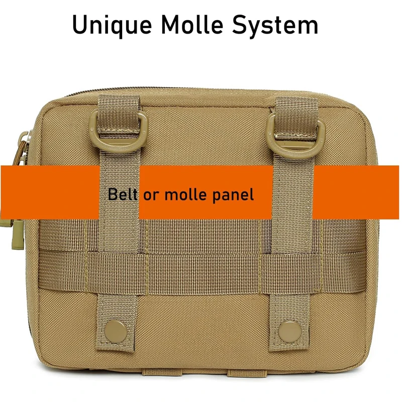 Bolsa táctica MOLLE nailon 1000D impermeable multifunción accesorios - imagen 3