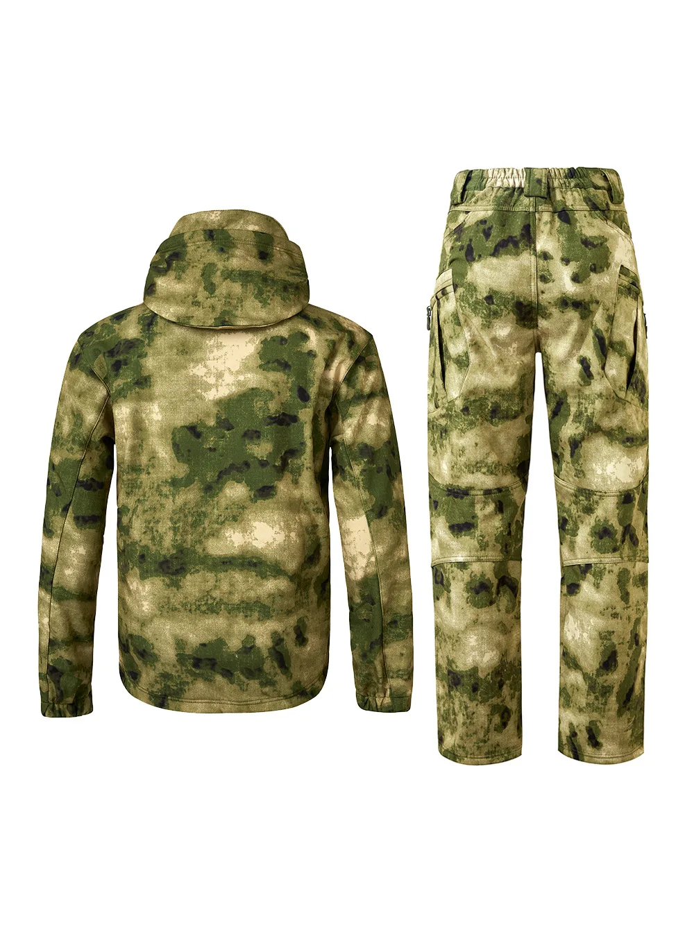 Conjunto de chaqueta y pantalones de ciclismo para hombre, traje deportivo impermeable con cremallera frontal completa, térmico, viento, Otoño e Invierno - imagen 4