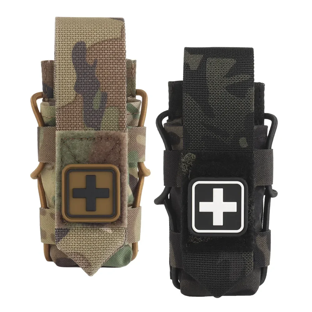 Bolsa de torniquete Universal, cinturón Molle, chaleco de caza, bolsa táctica de transporte, almacenamiento de herramientas médicas divididas, accesorios para botiquín de primeros auxilios - imagen 4