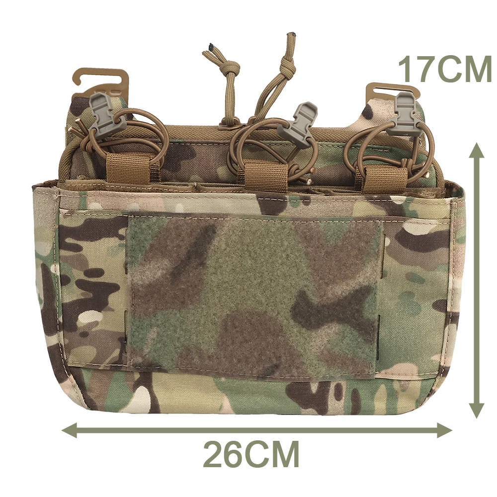 Bolsa táctica con solapa frontal DOPE, equipo Personal de operaciones diversas de Ferro, bolsa FCPC con gancho en G de bolsillo canguro adaptable 5,56 - imagen 2