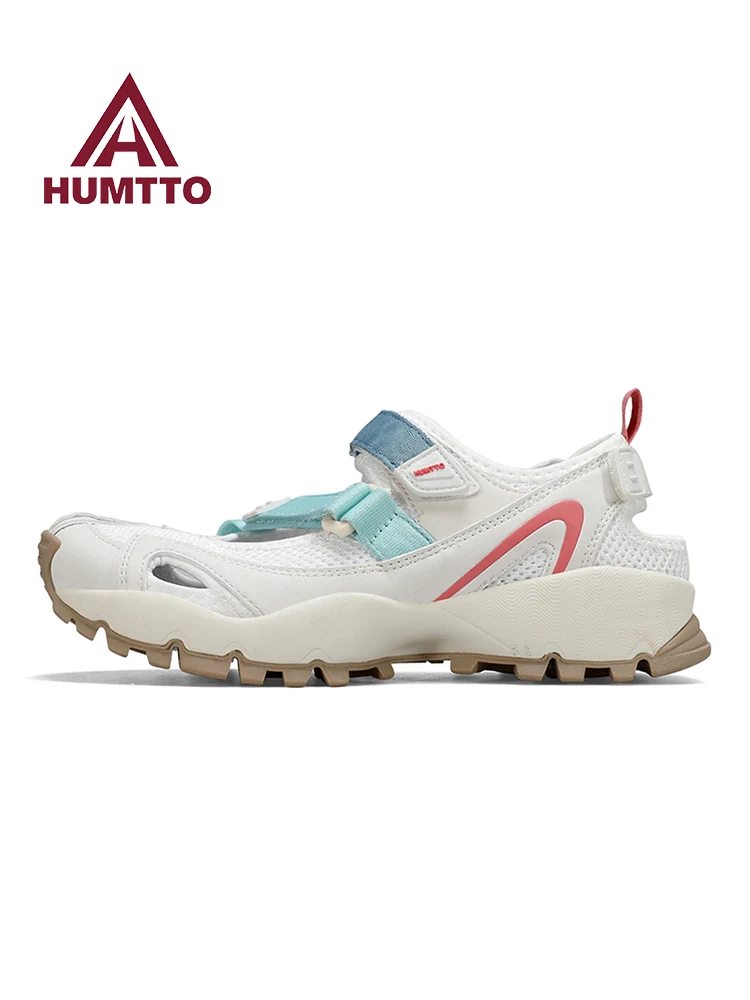 Humtto, zapatos de senderismo para mujer, zapatos para caminar, zapatos de rastreo para exteriores, sandalias de playa de pesca ligeras y transpirables para aguas arriba - imagen 3